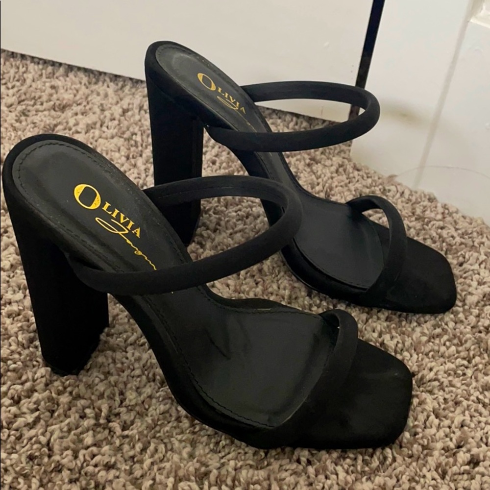 black heels